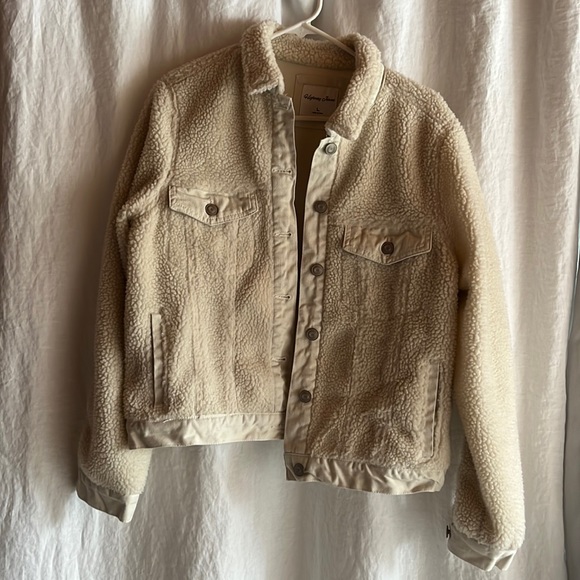 Highway Jeans Jackets & Blazers - Sherpa jean combo jacket